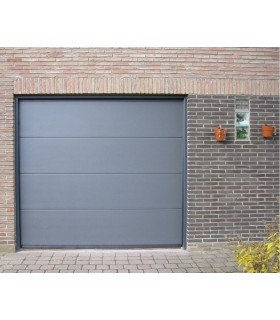 Porte de garage sectionnelle plafond moderne