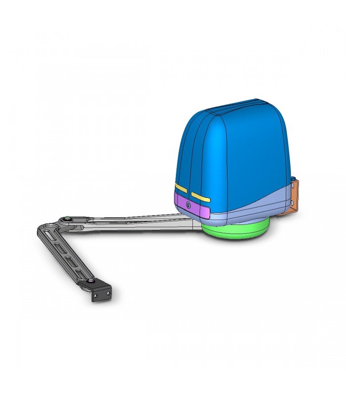 Portail battant télécommandé  par bras articulés ibis