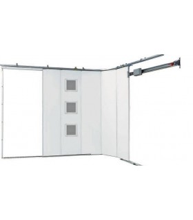 Porte sectionnelle coulissante latérale PVC