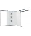 Porte sectionnelle coulissante latérale PVC