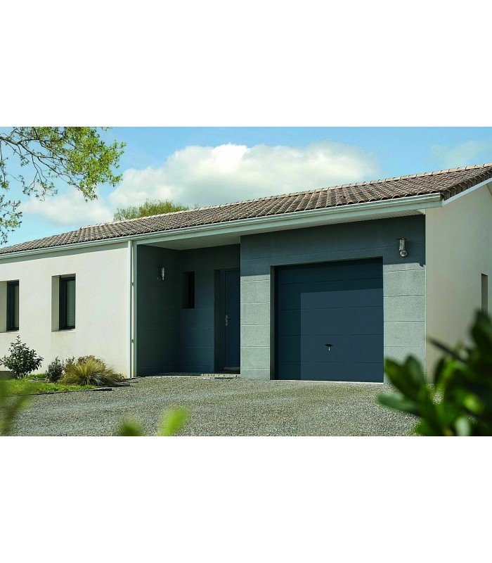 NOVOFERM Acier DL Porte de garage basculante débordante avec rails