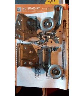 Novoferm kit support galet haut ISO20 (porte fabriquée de novembre 2014 à porte actuelle)