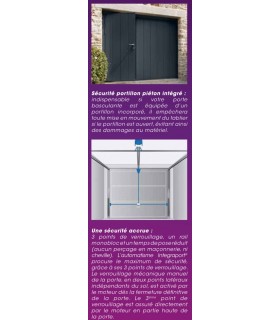 NOVOFERM Acier DL Porte de garage basculante débordante avec rails