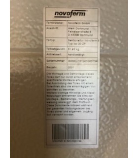 Novoferm kit ressort ISO 20 zf 2001