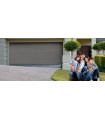 Porte de garage sectionnelle plafond, certifiée norme EURO. Motorisation facultative, panneaux double isolation 42mm.