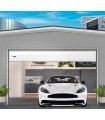 Porte de garage sectionnelle motorisée refoulement au plafond (sans portillon intégré)
