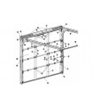Novoferm ISO 45 portillon ouverture ext ferme porte applique blanc complet version Pro