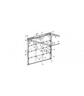 Novoferm KIT joint inter-panneaux ISO45 à portillon int et ext (5ml)