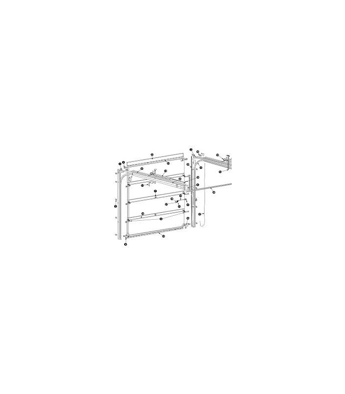 Novoferm pièces détachées (jeu de ressorts pour porte garage ISO 45)