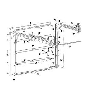 Novoferm pièces détachées (jeu de ressorts pour porte garage ISO 45)