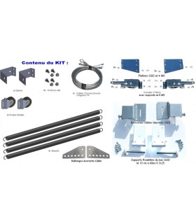 Kit de remplacement ressorts de TORSION porte SECTIONNELLE isolée 40mm