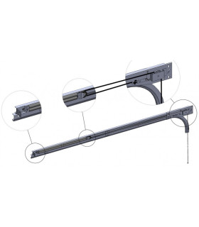 Kit de remplacement ressorts de TORSION porte SECTIONNELLE isolée 40mm