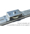 Kit de remplacement ressorts de TORSION porte SECTIONNELLE isolée 40mm