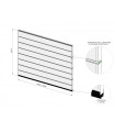 Panneaux portes garage sectionnelles (2400 mm x 2000 mm)