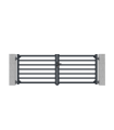 Portail battant ANTELAO 300x110cm gris