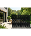 Panneau décoratif ARLBERG noir H.160cm motifs intégral