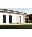 Panneau décoratif ARLBERG noir H.160cm motifs intégral