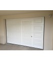 Porte de garage sectionnelle plafond avec portillon fixation moteur