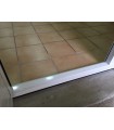 Porte de garage sectionnelle plafond avec portillon seuil plat